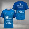 Herren Trend Padel T-Shirt Element Print Muster Ultra-dünn Kurzarm Herrenmode Tennis Atmungsaktiv Boutique Fitness Top