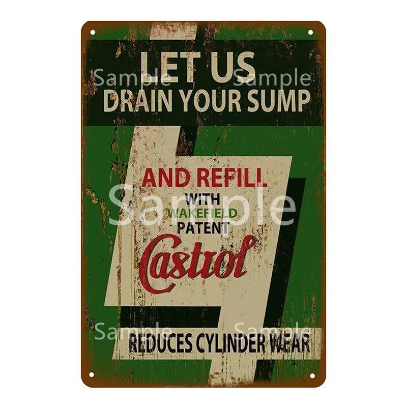 Mobil 1 Racing Motor Oil Vintage Plaque Tin Sign Rocket Metal Sign Wall Decor For Garage Car Shop Plate Race Fuel Poster YK065