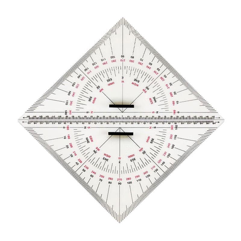 Junnord 300mm Nautical Chart Triangle Ruler