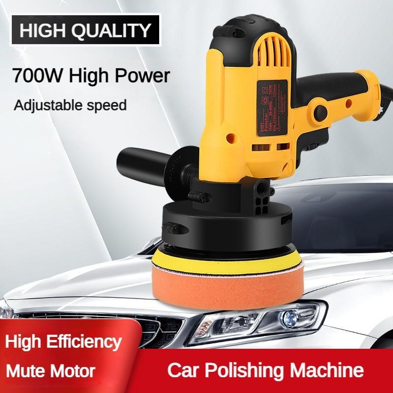 700W Car Beauty Sealing Glaze Power Tool High Power Electric Car Polisher Adjustable Speed Handheld Polishing Machine