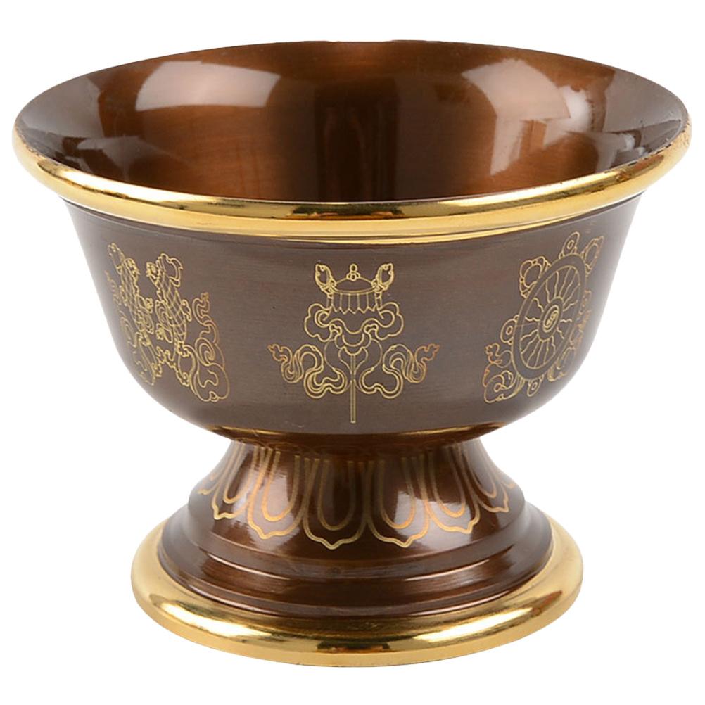 1pcs Temple Water Cup Offering Cup Retro Style Water Container For Temple Home Office Buddhist Supplies Ritual Bowl