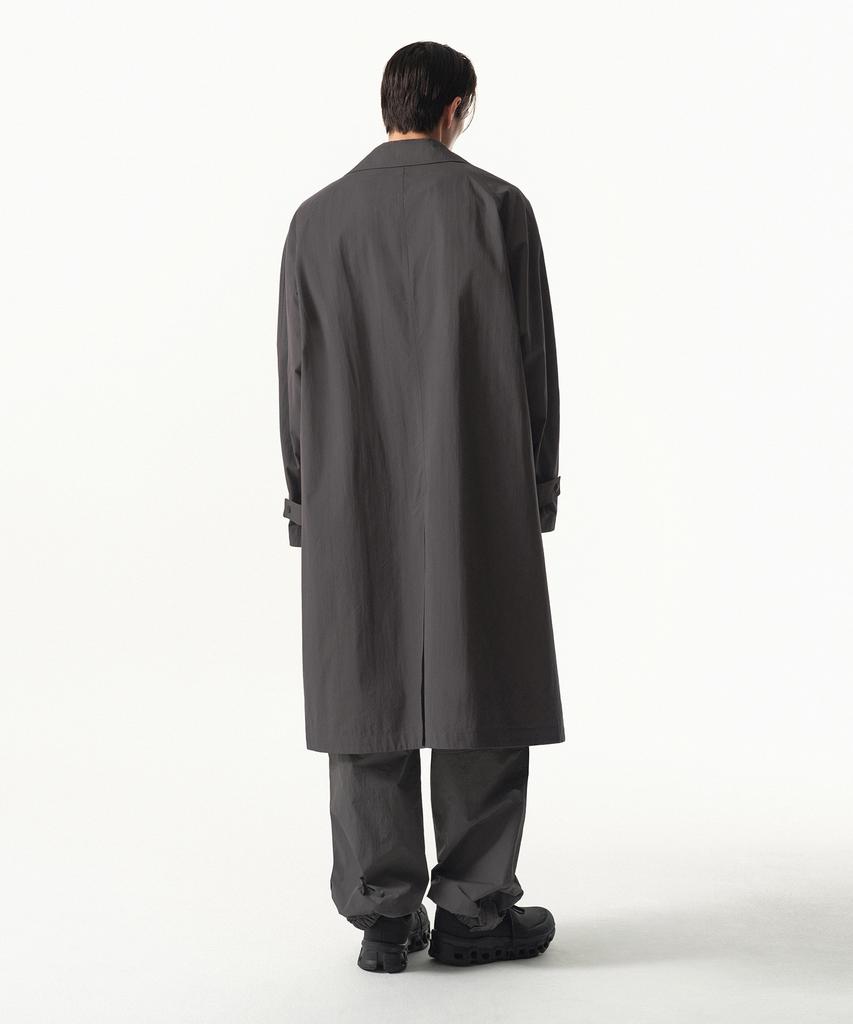 Musinsa Standard [City Leisure] Cn Oversized Balmacaan Trench Coat [Grey]