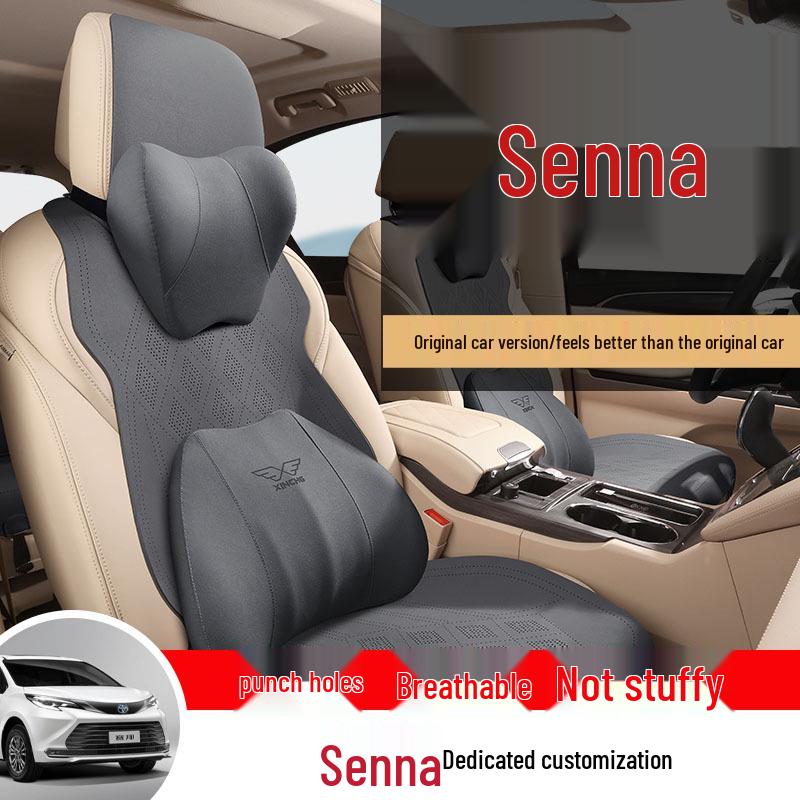 2024 Toyota Sienna Luxury 2.5L Hybrid AWD Suede Seat Cover for 7-Seater