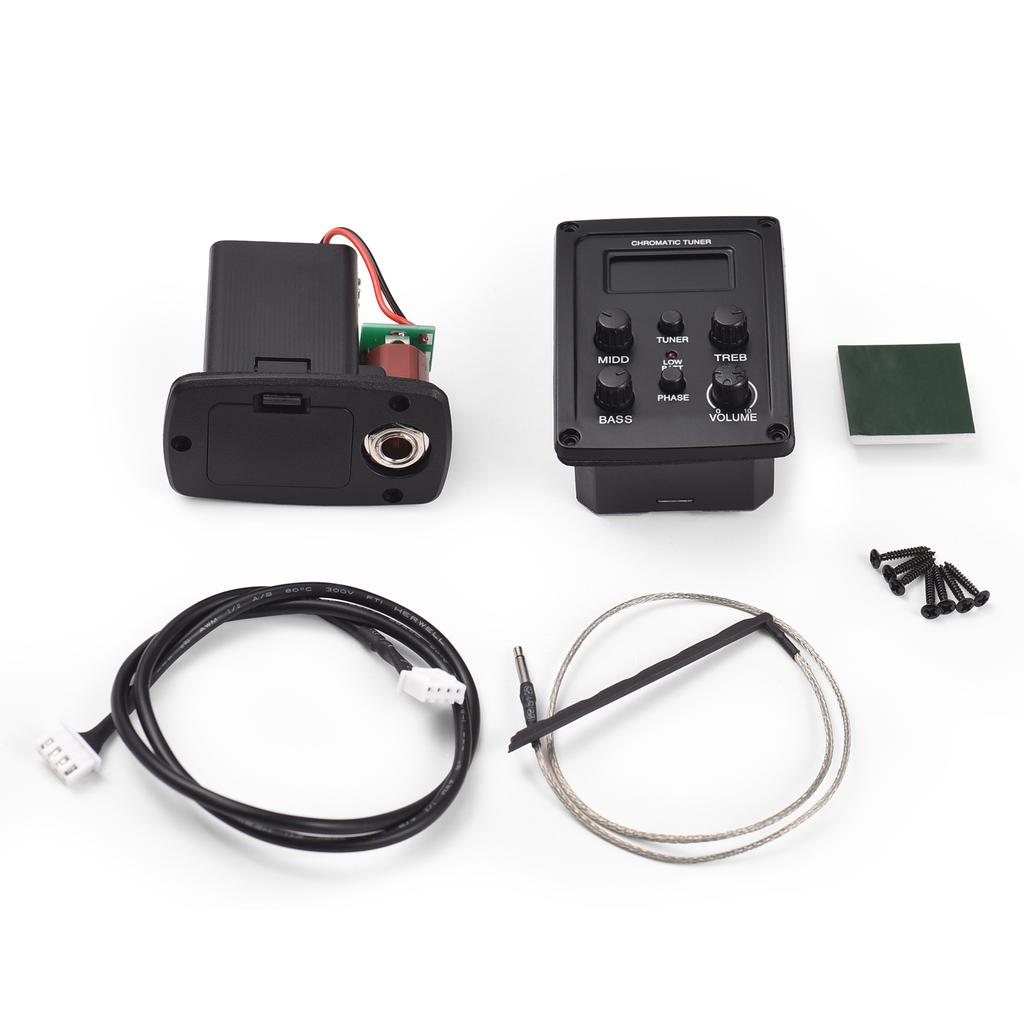 Acoustic Guitar Pickup Folk Classical Guitar Pickup 4-Band Equalizer BASS/MIDDLE/TREBLE/PRES Pickup