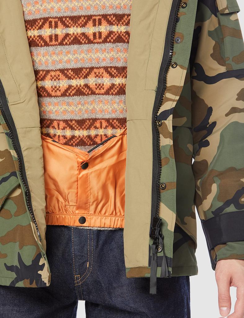 HOUSTON ECW Custom Size M Parka, Men's, Woodland,