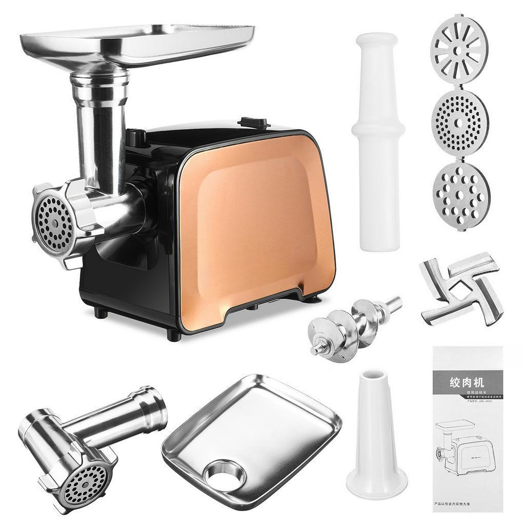 Electric Meat Grinder 100% Stainless Steel Multifunction Food Chopper Sausage Stuffer Appliance for Kitchen 3000W