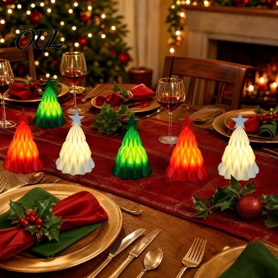 Decorative Tree for Dorm Christmas Lamp, Light Up Mini Xmas Night Light, Festive Atmosphere Battery Operated Holiday Tabletop Decoration Winter Indoor
