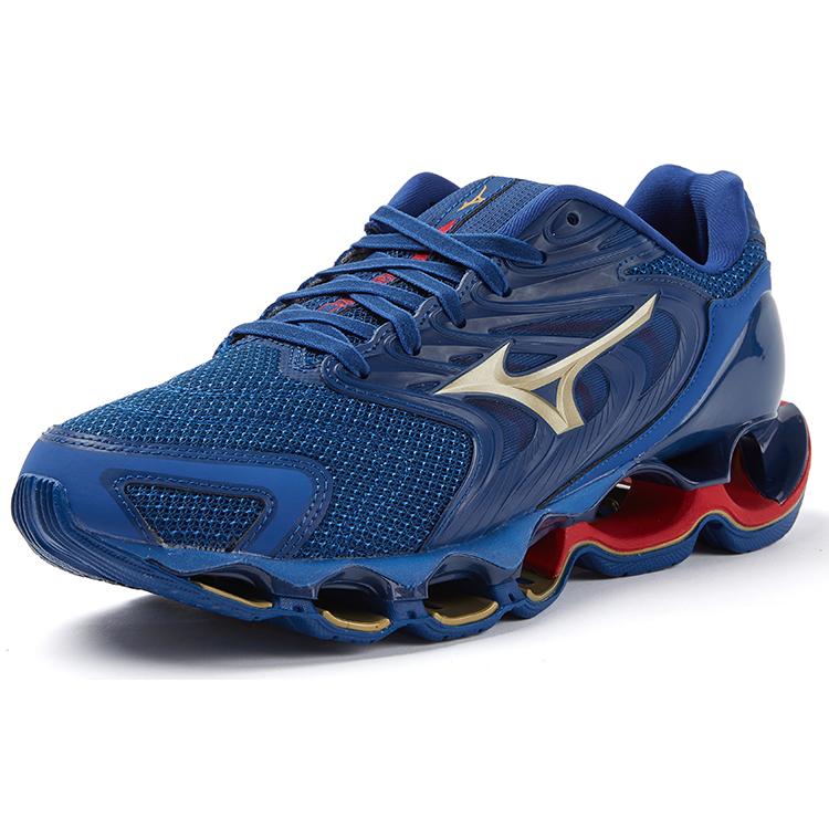 Mizuno Wave Prophecy 12S 'Dark Blue Gold Wine Red' J1GC234906