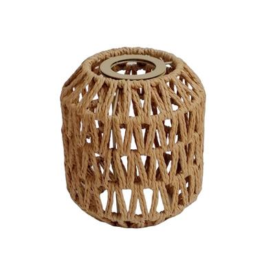 New 13*15cm Pendant Lamp Shade Handwoven Home Decor Light Cover Bohemian Style Ceiling Lamp Woven Lampshade