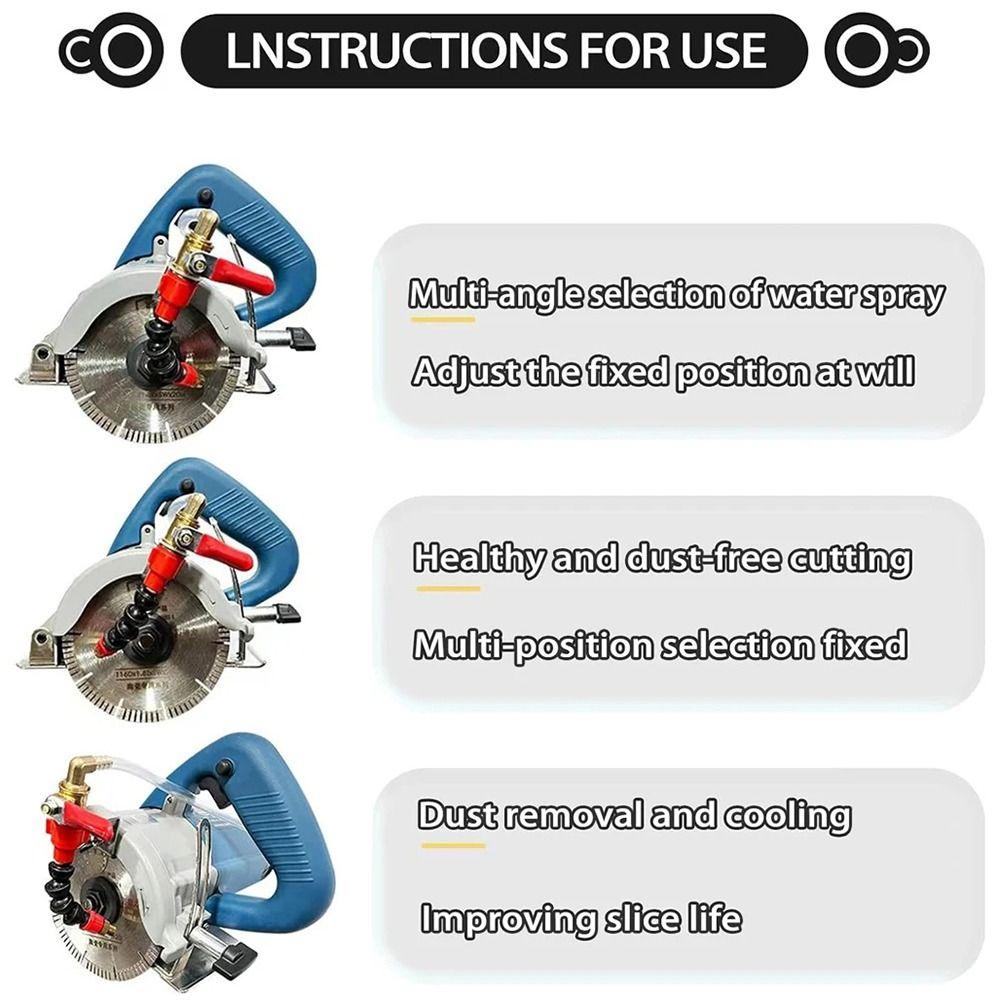 1Pcs Dust Remover Angle Grinder Water Sprayer Cooling Sprayer Nozzle  For Marble Brick Tile Cutting