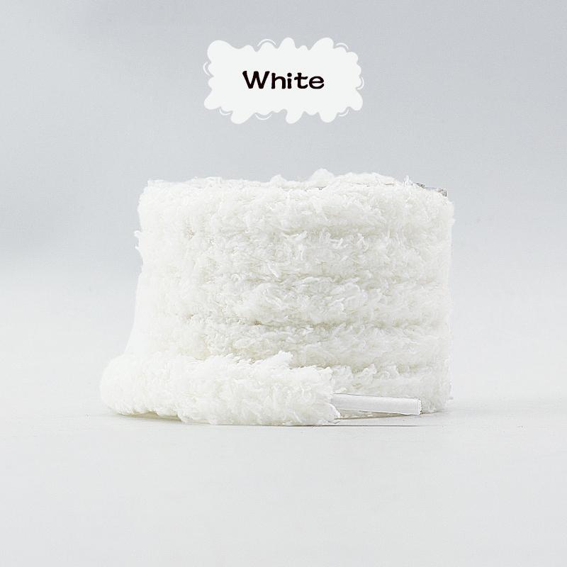 1Pair fashions 1cm wide round plush shoelace Sneakers flat shoes Casual shoelaces 80/100/120/140/160cm Shoelaces for shoes
