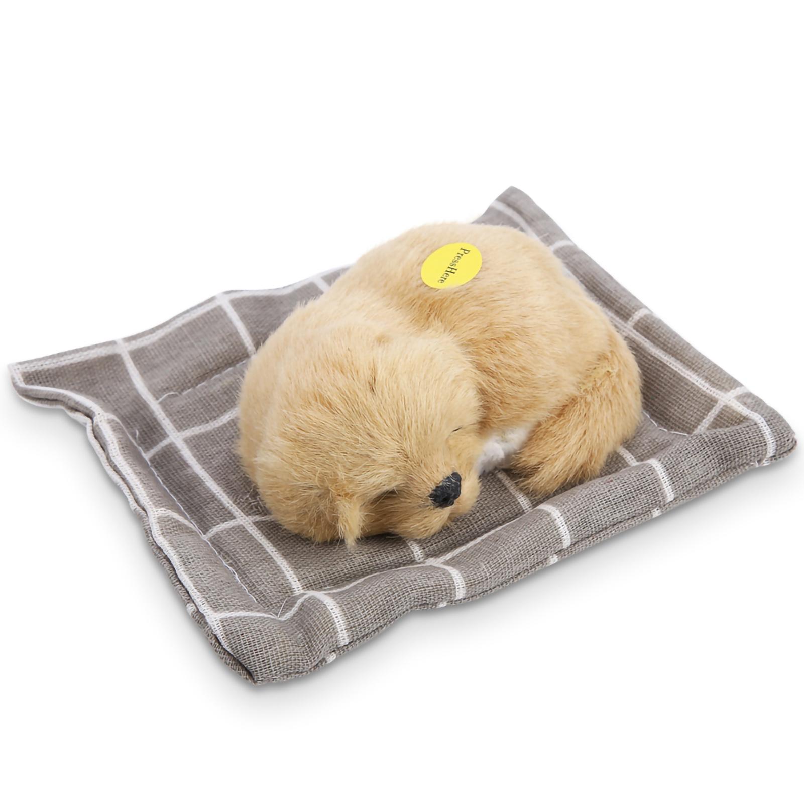 

Милая плюшевая кукла-животное, спящие собаки, детские мягкие игрушки со звуком, полностью белые