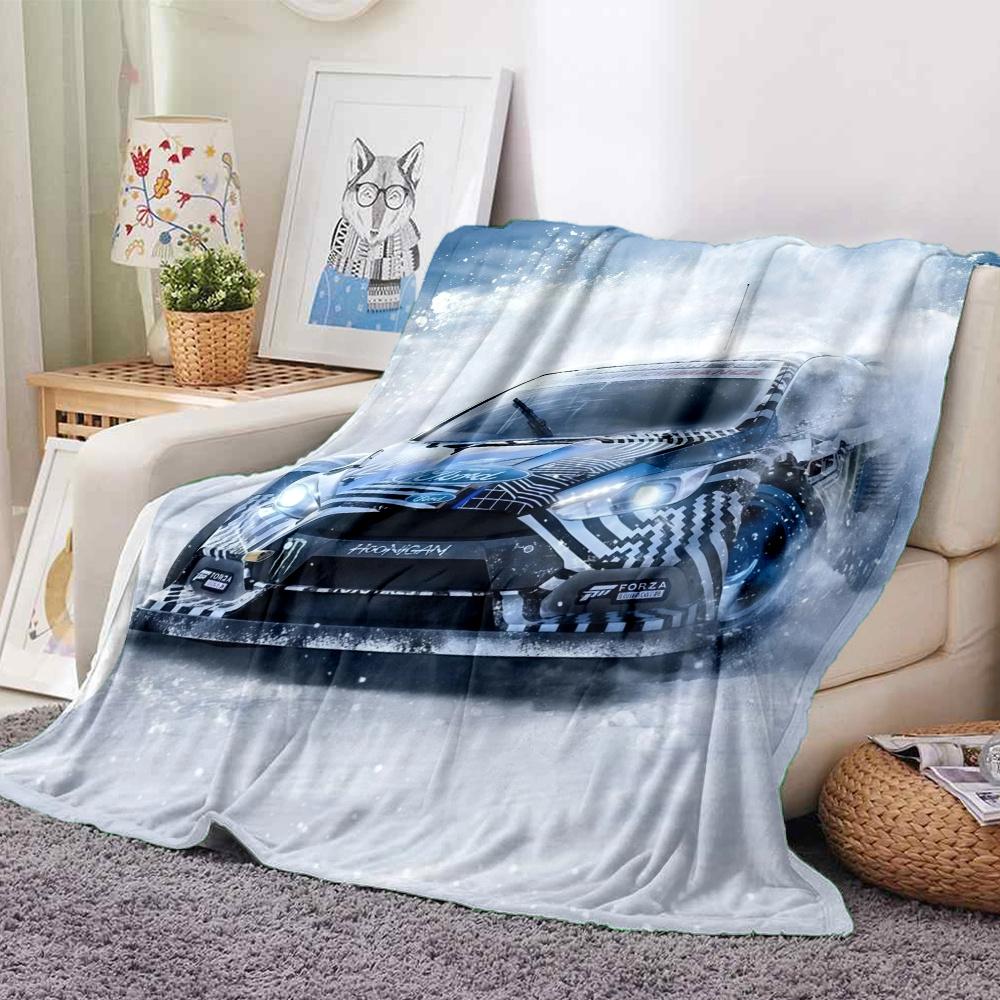 Forza Horizon Flannel Blanket, High quality Comfortable for All Seasons, Home Decor, Warmth and Comfort