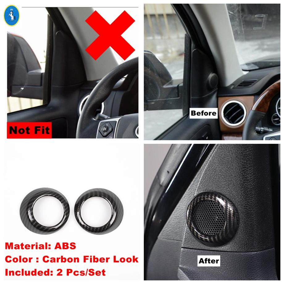 Carbon Fiber Look Pillar A Speaker Air AC / Door Bowl / Lights Control / Gear Panel Cover Trim For Toyota Tundra 2014 - Model A