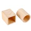 Wooden Pen Holder Round/Hexagonal/Square Desktop Organizer Portable Pen Container  Gift