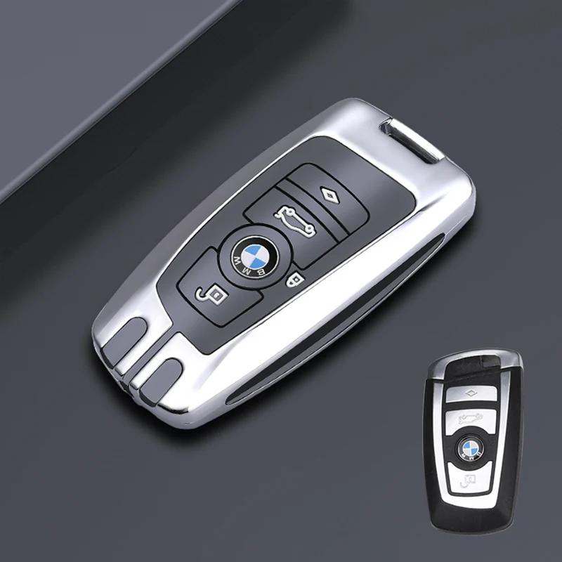 Key Case Cover Fibler Silicone For BMW X1 X3 X4 X5 X6 F15 F16 F48 G30 G38 525 540 740 1 2 5 7 Series 218i Case SO0