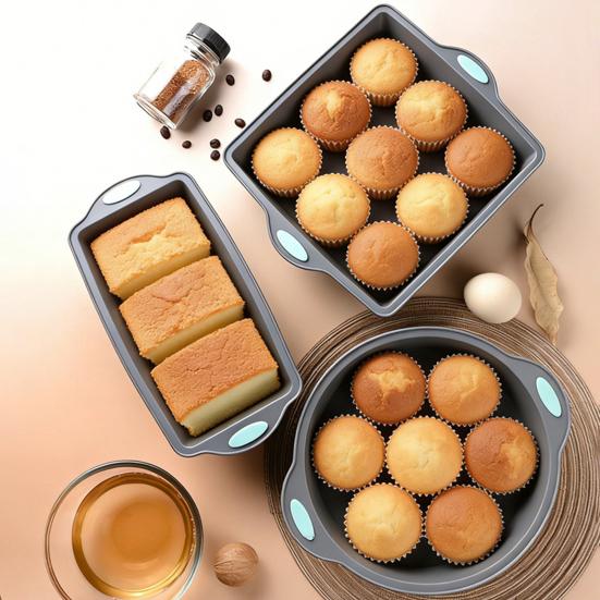 Silicone Cake Mold Non-Stick Heat Resistant Easy Bread Loaf Pan Release Bread Baking