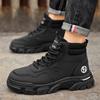 High-top Martin Boots Autumn and Winter New Men's Shoes Work Shoes for Men Versatile British Style Thick Sole Short Boots