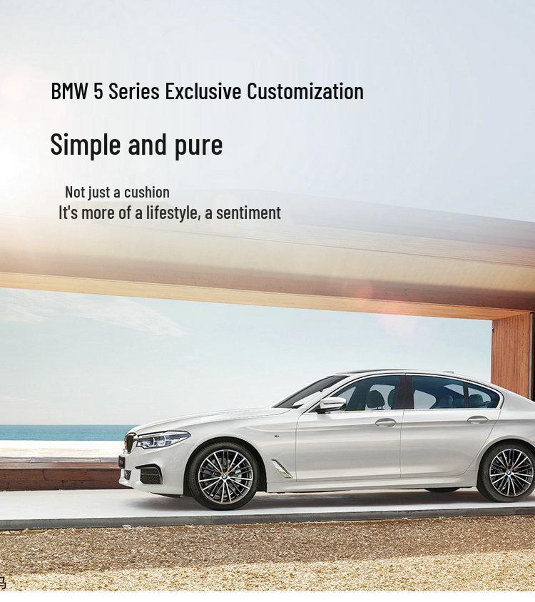 BMW 5 Series Universal Linen Car Seat Cushion - Full Coverage for New Models, 5-Seater Four Seasons Set.