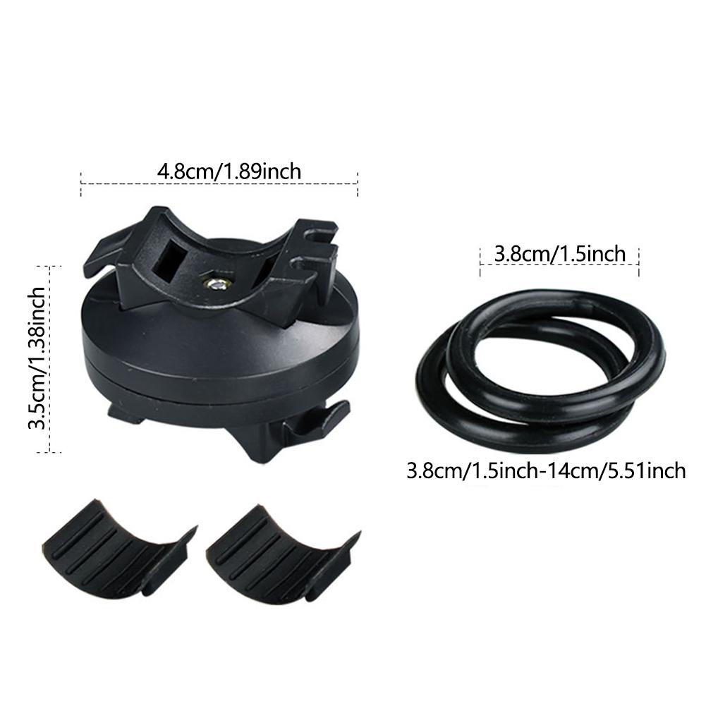 1Pc 360 ° Rotating Handle Clip Bicycle Light Clip Bracket, Suitable for LED Flashlight Mountain Bike Front Flash Bracket