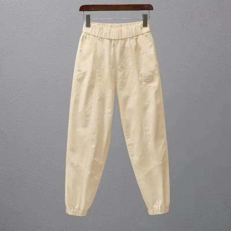 Women's Harlem Pants Elastic Waist Sport Pants Perfect for Spring and Autumn Plus Size Slimming Women's Long Pants