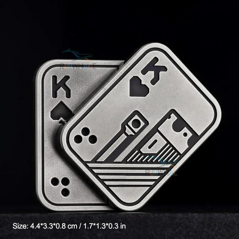 

EDC Push Slider Metal Fidget Anti Stress Toys Adults Finger Spinner Poker Relieve Anxiety Toy Portable Pop Magnetic Slider Games