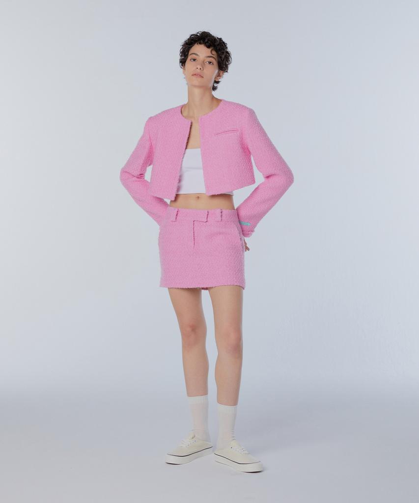 INSTANTFUNK Wool Mini Skirt - Pink