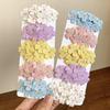 Gentle Pink Cherry Blossom Hairpin Sweet Embroidery Flower Knitted Children's Headgear Hair Accessories Bangs Side Clip