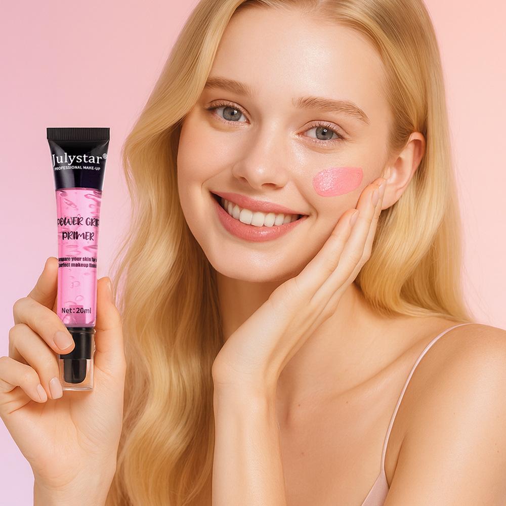 Julystar Power Grip Primer - Gel Face Primer for Long-Lasting Oil Control, Refreshing & Moisturizing Makeup Base Primer for Flawless Skin 1#