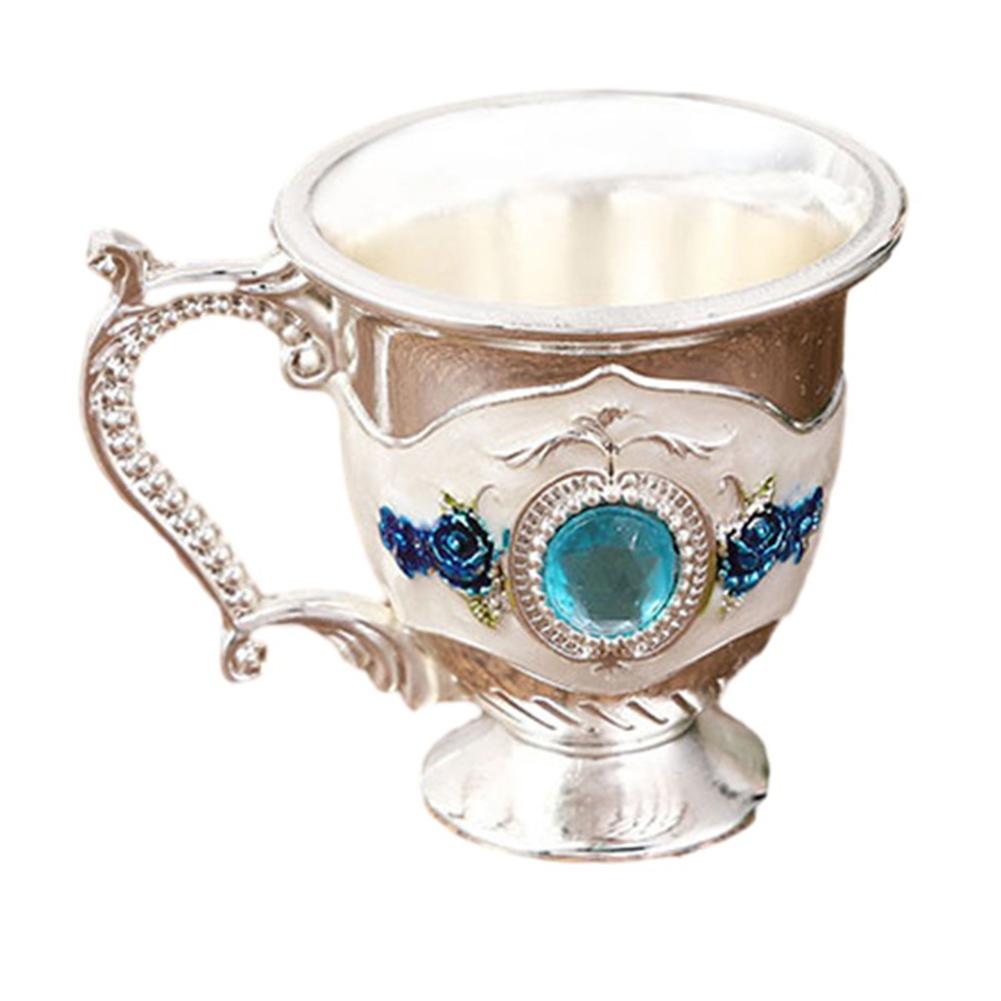 

Декоративная чашка для чая в европейском стиле, кружка для кофе, металлические чашки для вина, бар, вечеринка, кухня, обеденный стол, столовая посуда, декор