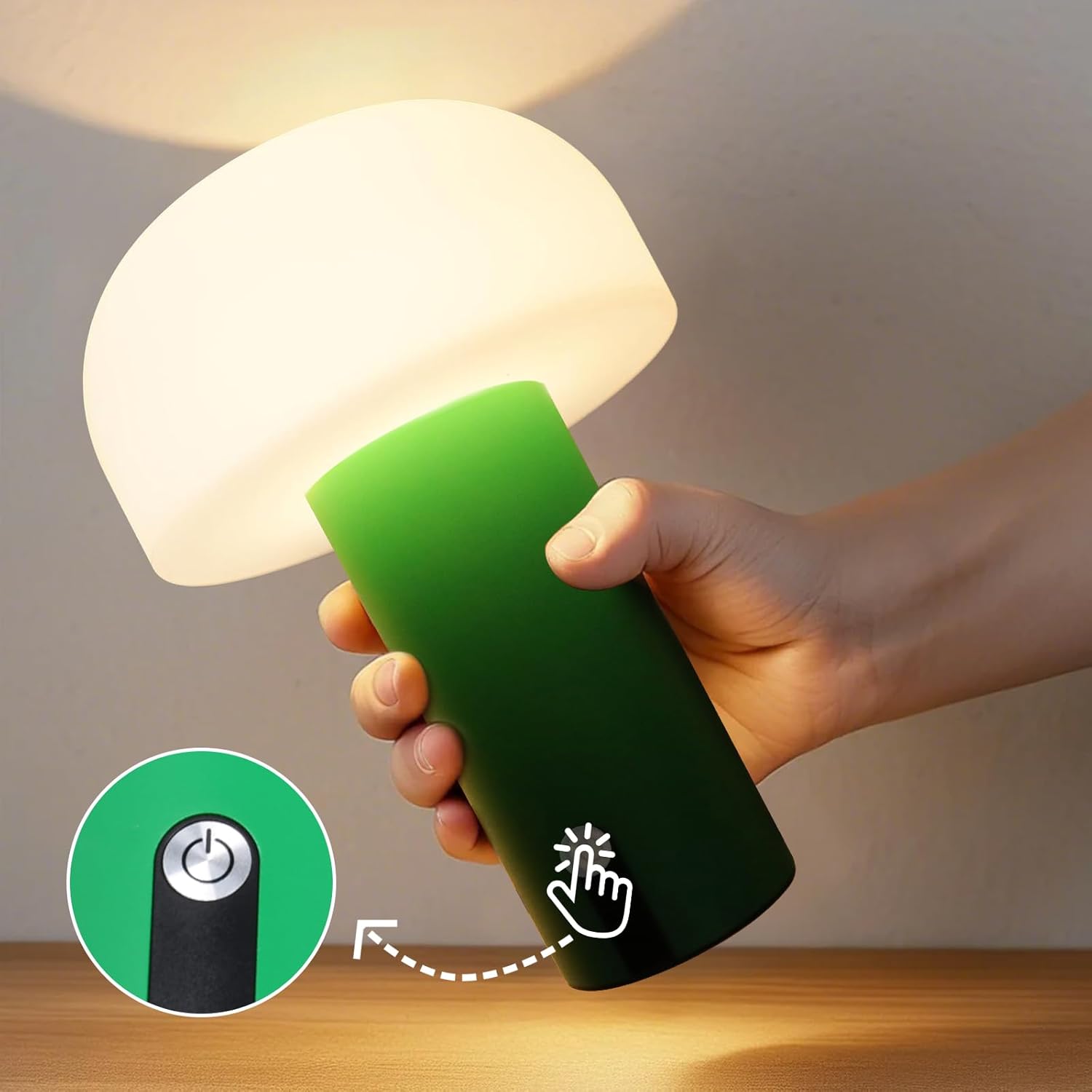 

Outdoor Rechargeable 9 Table Lamp with 4000mAh Battery, Waterproof Touch Control, Stepless Lighting for Bedroom, Patio, Home De 6 7