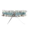 Lace Wedding Garter Faux Pearls Bowknot Floral Lace Garter Stretch Leg Garter Belt Bride Accessories for Women