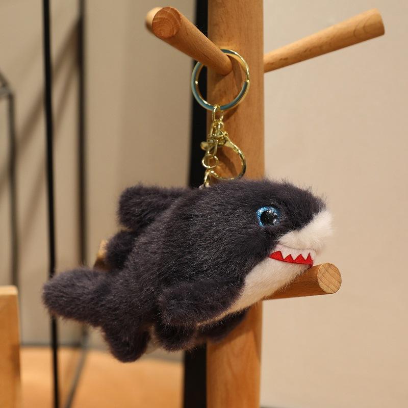 Cartoon Octopus, Shark, Sea Turtle, Marine Animal Pendant, Doll, Plush Toy Bag, Keychain Hanging Decoration