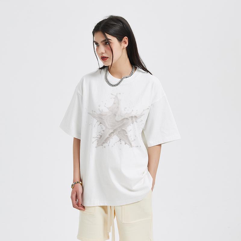 Star Shape Splash of Milk Unisex T-Shirt