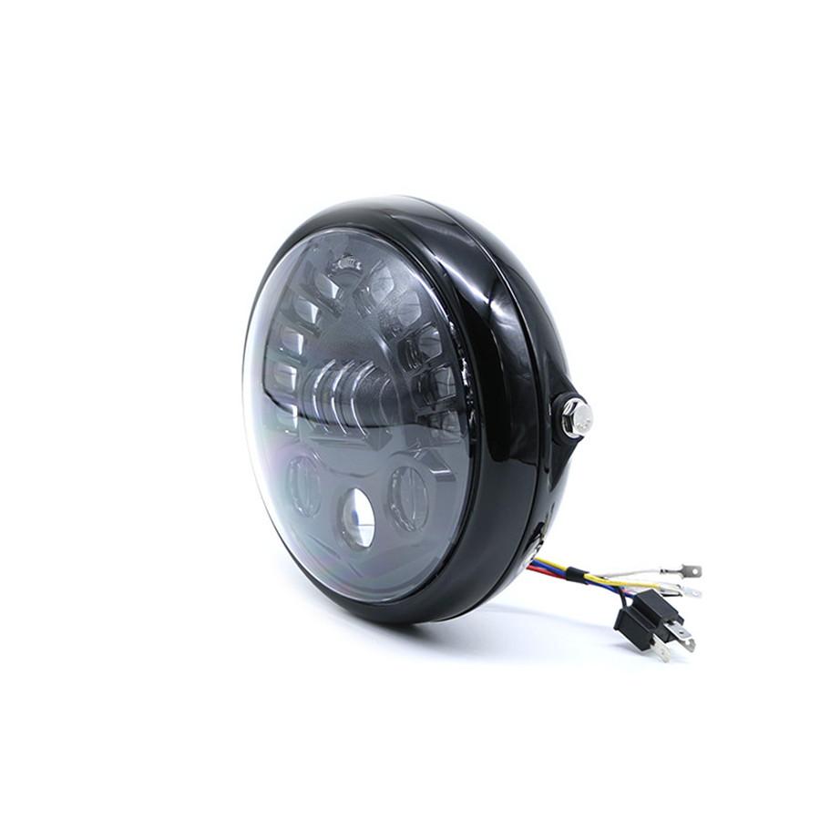 7 Inch Round Led Headlight With Headlight Shell Housing Hi/Lo Beam Projector Motor 7" Round Headlamp