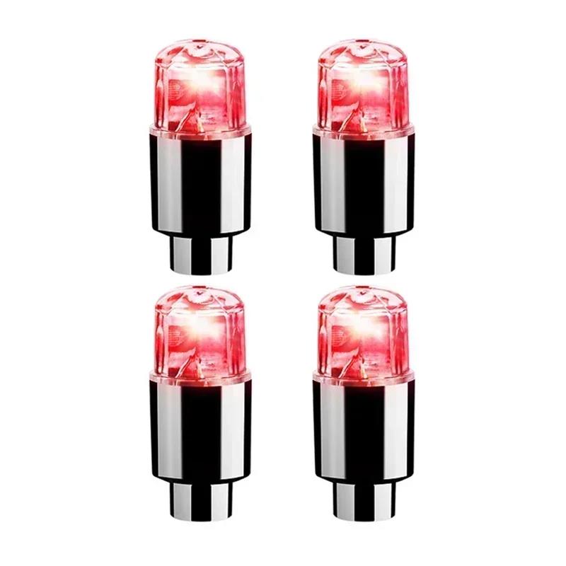 LED Tire Lights Cap Car Tire Valve Cap Lights Multi-Color Flash Durable For Car Moto Bicycles Electric Vehicles Tire Valve Cap Valve Stems 1