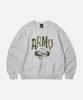 FRIZMWORKS Army Helmet Sweatshirt _ White Melange