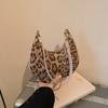 Fashionable Pu Leather Crescent Bag With Leopard Print Perfect For Casual Outfits