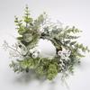 45Cm Christmas Wreath Artificial Simulation Flower Christmas Decorations Easter Wall Door Wall Hanging White Nordic