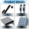 Adjustable silicone toilet tank cleaning stand,Hanging toilet cleaning box with hook Can collect residue from the toilet Prevent the baffle from