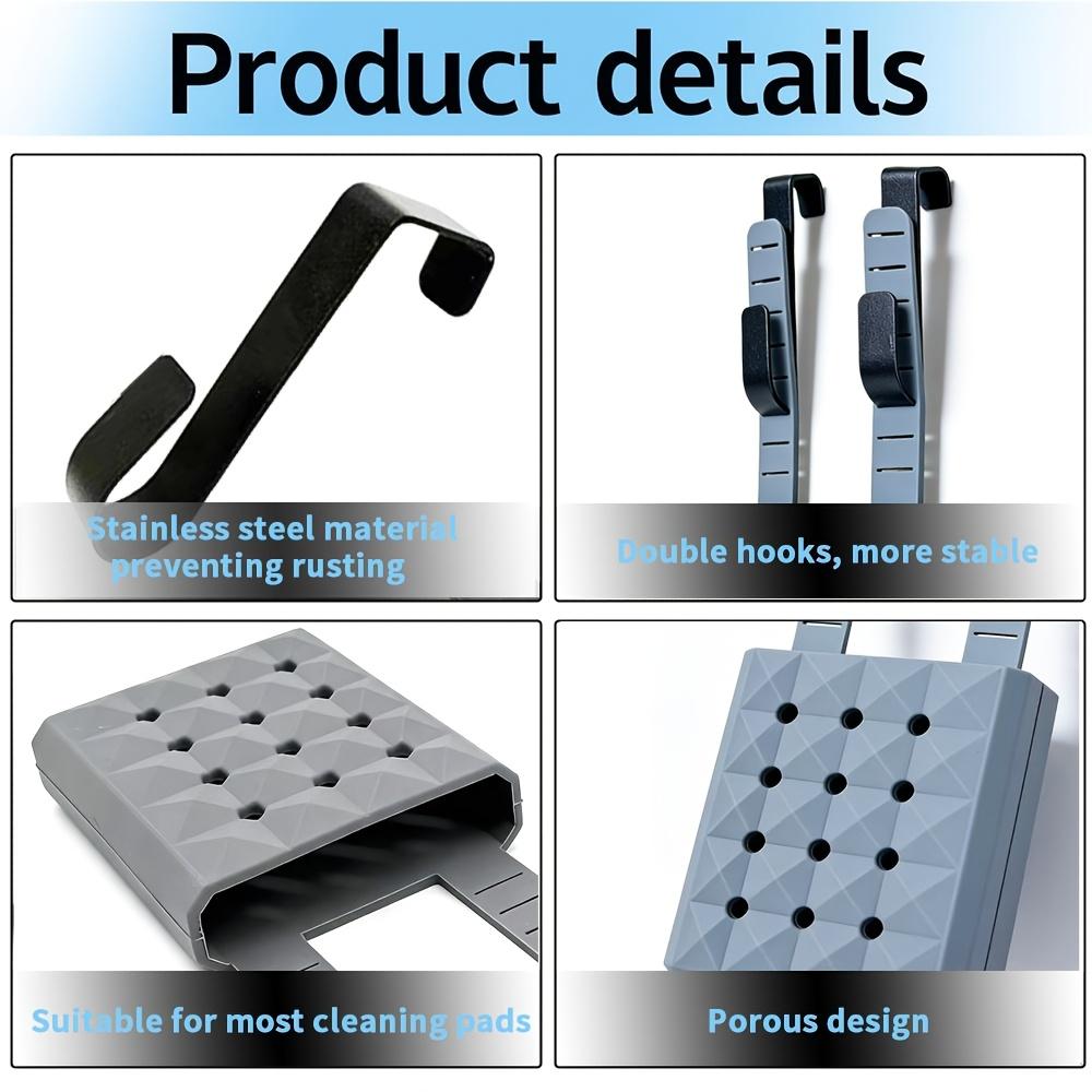 Adjustable silicone toilet tank cleaning stand,Hanging toilet cleaning box with hook Can collect residue from the toilet Prevent the baffle from