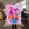 Huntrix Girl Flannel Blanket, High Quality Comfortable for All Seasons, Home Decor, Warmth and Comfort
