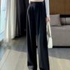 Elegant Wide Leg Pants Women Korean Style High Waist Black Baggy Pants Office Ladies Fashion Loose Suit Trousers Streetwear