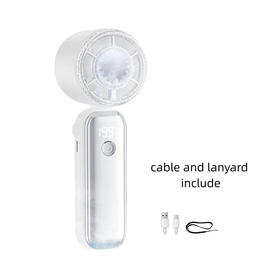 

USB Rechargeable Personal Cooling Fan Ultra-Quiet Small Electric Fan Travel белый