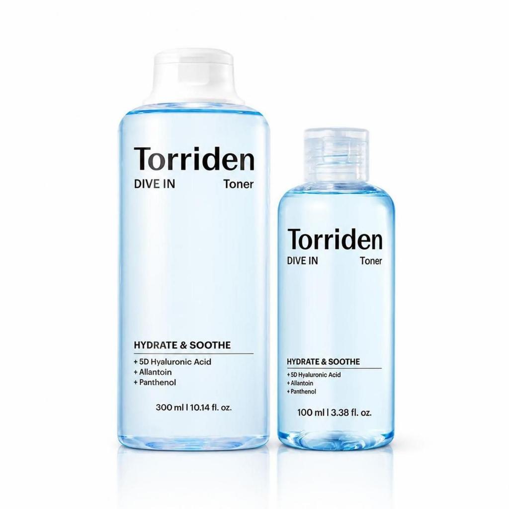 NEW Torriden DIVE-IN Low Molecular Hyaluronic Acid Toner 300ml Set (+100ml)