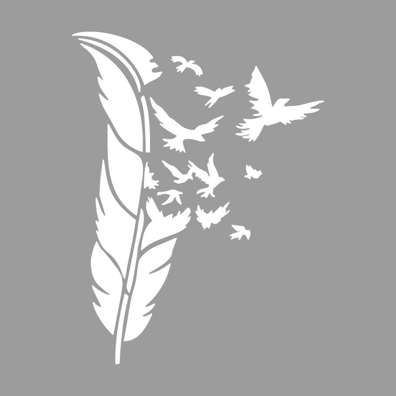 Vivid Feathers Transform Into an Eagle Creative&funny Stickers for Cartoon Fans&lover,high Quality for Car Trucks Motorcycles