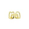 Hip Hop 6/6 Teeth Grills Hip Hop 14K Gold Plated Tooth Caps Decor Braces Punk Cosplay Party Braces For Fashion Women Men Jewelry