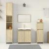 4 Piece Bathroom Furniture Set In Sonoma Oak Particleboard