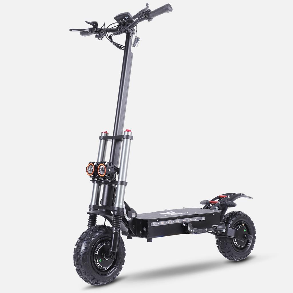 J30MAX Electric Scooter, 6000W Dual Motor 60V38Ah,NFC Card Activation Scooter, Hydraulic Brake 11" All Terrain Tires E-Scooter