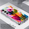 Floral Patchwork Pattern 2D Phone Case for Samsung S26 S25 S24 S23 S22 S21 S20 A56 A36 A16 Electroplated Glass Protective Cover